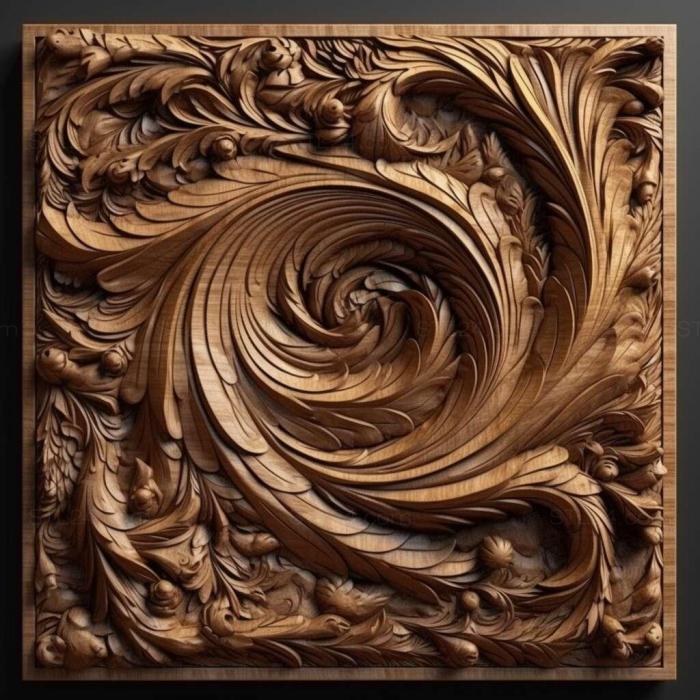 Patterns and decorations (stl edge 1, PATTERN_2061) 3D models for cnc